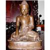 Image 1 : BURMESE BRONZE BUDDHA IN MEDITATION #1239225