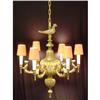 Image 1 : Bronze six branch chandelier  #1239398