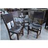 Image 1 : Set of 6 French leather chairs #1239454