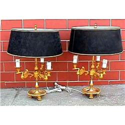 French Swan Form Bouillotte BRONZE LAMP Lamps #1239517