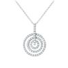 Image 1 : 0.47 CTW Diamond Necklace 14K White Gold - REF-41F9N