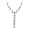 Image 1 : 0.16 CTW Diamond Necklace 14K White Gold - REF-33W7H