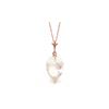 Genuine 12.25 ctw White Topaz Necklace 14KT Rose Gold - REF-27P2H