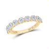 Image 1 : 5/8 CTW Womens Round Diamond Band Ring 14kt Yellow Gold - REF-72Y3N