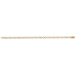1/4 CTW Womens Round Diamond Infinity Tennis Bracelet 10kt Yellow Gold - REF-66A7M