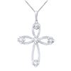 Image 1 : 1.59 CTW Diamond Pendant 18K White Gold - REF-244R2K