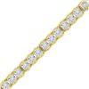Image 1 : 1/2 CTW Womens Round Diamond Tennis Bracelet 10kt Yellow Gold - REF-88H5R