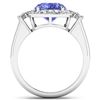Image 2 : Natural 4.58 CTW Tanzanite & Diamond Ring 14K White Gold - REF-156R2F