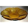 Image 1 : ART DECO CUT AMBER COLOR GLASS BOWL CG-79  #1178633