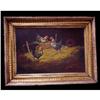 Image 1 :  Oil Painting on Board "Roosters" #1178755