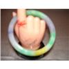 Image 1 : Natural Trio Colour Burmese Jadeite Bangle #1187146