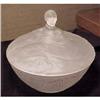 Image 1 : LIZ Crystal Satin Glass Figural DresserJar #1187375