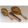 Image 1 : Ormolu Art Nouveau Mirror, Brush & Comb Set  #1187443