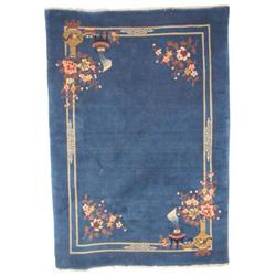 Colourful Pure Wool Weaving Rug From Tibet #1199955