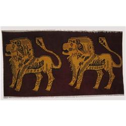 Colourful Pure Wool Weaving Rug From Tibet #1199957