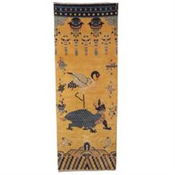 Pure Wool Weaving Dragon Rug From Tibet  #1199960
