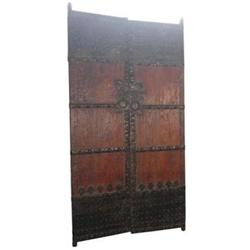 Gorgeous Chinese Qing Dy. Wood Gate Board #1199969
