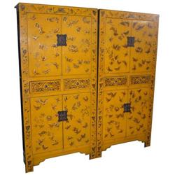 Gorgeous Chinese Qing Dy. Wood Standing Cabinet#1199979