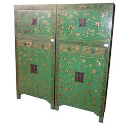 Gorgeous Chinese Qing Dy. Wood Standing Cabinet#1199980