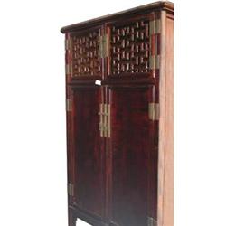 Chinese Qing Dy. Wood Wedding Wardrobe #1199983