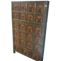 Gorgeous Chinese Qing Dy. Wood Herb Cabinet #1199984