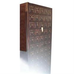 Gorgeous Chinese Qing Dy. Wood Herb Cabinet #1199985