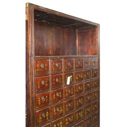 Gorgeous Chinese Qing Dy. Wood Herb Cabinet #1199987