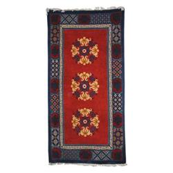 Colourful Pure Wool Weaving Rug From Tibet #1199990