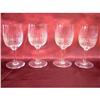 Image 1 : Set of 4 Baccarat Nancy Pattern Claret Wine #1200151