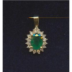 GENUINE 3.48 CTW EMERALD AND DIAMOND CLASSIC #1200185
