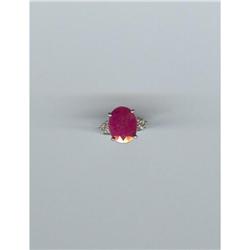 GENUINE 8.9 CTW RUBY AND DIAMOND RING #1200190