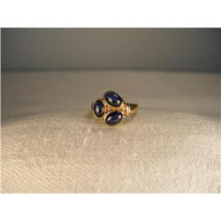 Estate 14K YG Yellow Gold Star Sapphire Ring #1200277