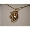 Image 1 : 14K Ruby Emerald Sapphire Diamond Clown Pendant#1200440