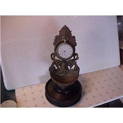 Watch Stand,Bronze, Victorian on wood base #1200936