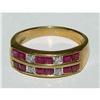 Image 1 : 14kt Gold Ruby Diamond Ladys Ring 14k #1200953