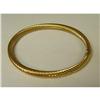 Image 1 : 14kt Yellow Gold Spiral Work Bangle Bracelet #1200954