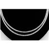 Image 1 : 10 CARAT  DIAMOND 2 STRAND NECKLACE 14KWG #1210394