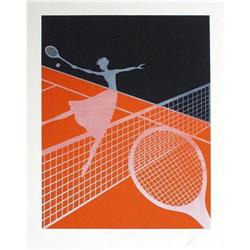 ERTE SERIGRAPH  LOVE  Tennis suite 1974 #1210416