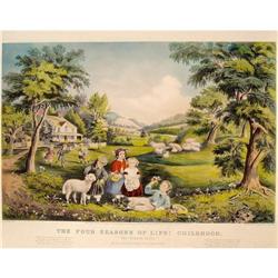 1868 CURRIER & IVES FOUR SEASONS OF LIFE, #1210418