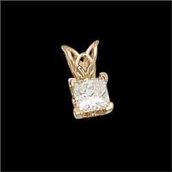14k Pendant PRINCESS DIAMOND .50 CARATS!  #1210442