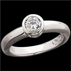 PLATINUM  DIAMOND ENGAGEMENT Ring .33 CTS! #1210444