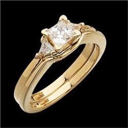 PRINCESS CUT DIAMOND Engagement Ring #1210521