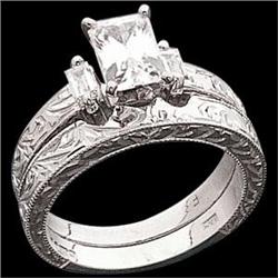 EMERALD CUT DIAMOND ENGAGEMENT RING 1 CARAT! #1210525
