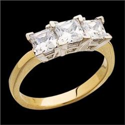  PRINCESS CUT DIAMOND WEDDING BAND  1CARAT! #1210532