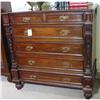 Image 1 : English Unusual Mahogany Chest #1210632