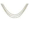 Image 1 : 30 CARAT DIAMOND 3 STRAND TENNIS NECKLACE 10K #1219233