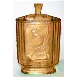 Sowerby PANDORA Art Deco Glass Vanity Jar #1219393