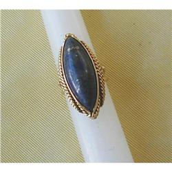 VINTAGE 18K Y GOLD & LAPIS RING #1219505