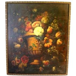 Still life of Flowers , French School 18th Cent#1219509