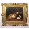 Image 1 : Magnificent Oil Painting of Kittens by Brunel #1219653